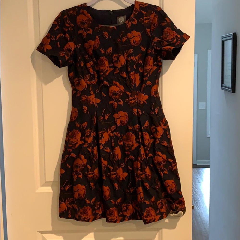 Vince Camino Jacquard Fit-and-flare Dress